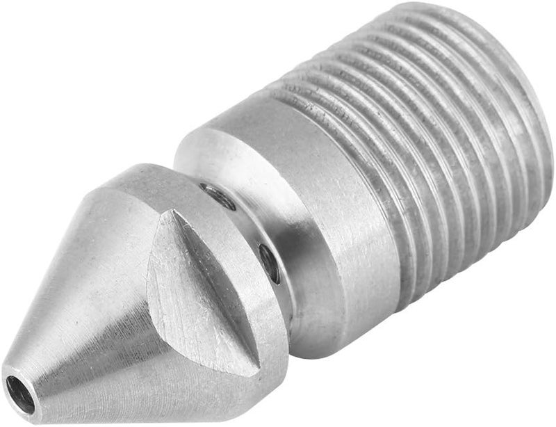 woobles Pressure Washer Nozzle, Stainless Steel SS304 Drain Blaster Cleaning Nozzle Sewer Jetter Quick Connect Nozzle for Pressure Washer 3/8 inch BSP Male Thread - Image 1